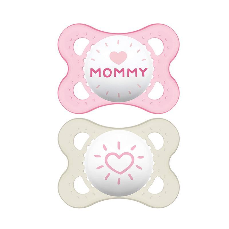 Mam Love & Affection Pacifier 2Ct - Mommy 0 - 6 M Girl Image 1