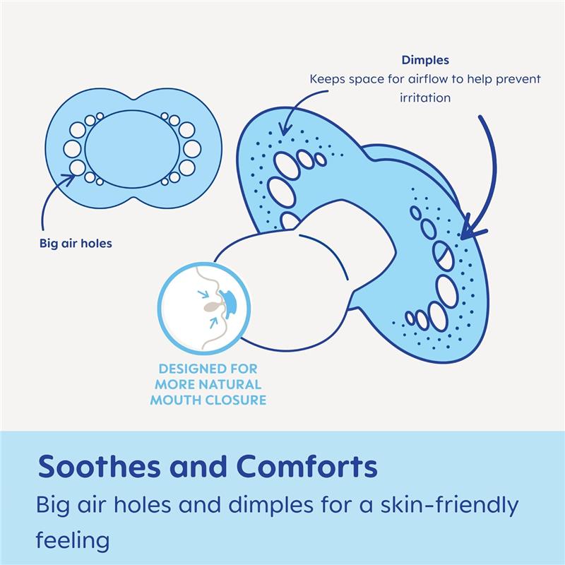 Mam - 2Pk Pacifier Matte Deco Girl, 6/16M Image 4