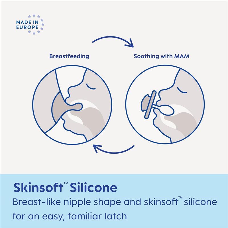 Mam - 2Pk Pacifier Matte Deco Girl, 6/16M Image 5