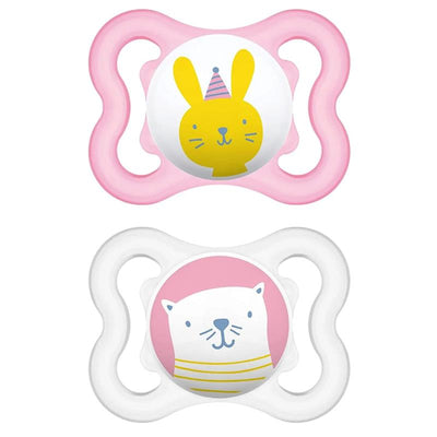 MAM Mini Air Mam Sensitive Skin Pacifier & Sterilizing Case,2pk Image 1