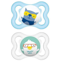 Mam - 2Pk Mini Air Sensitive Skin Pacifier & Sterilizing Case 0/6M, Assorted Image 2