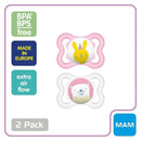 MAM Mini Air Mam Sensitive Skin Pacifier & Sterilizing Case,2pk Image 2