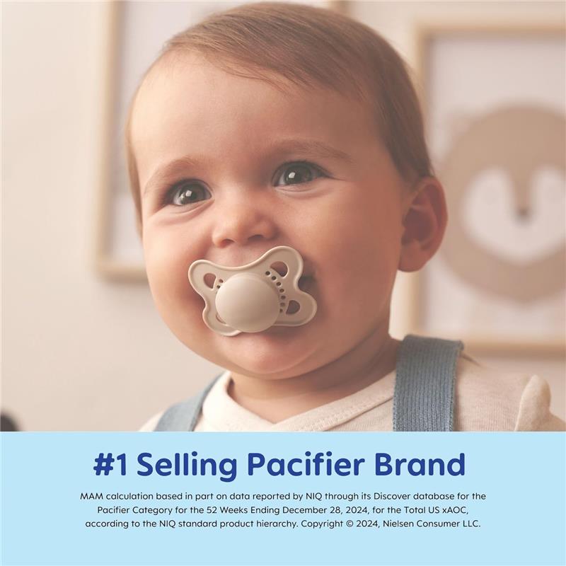 MAM Mini Air Mam Sensitive Skin Pacifier & Sterilizing Case,2pk Image 4