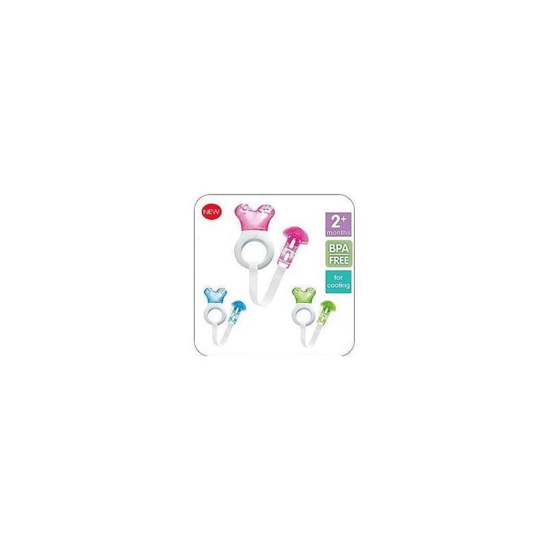 Mam Mini Cooler Teether With Clip Assorted Pink/Blue/Green Image 4