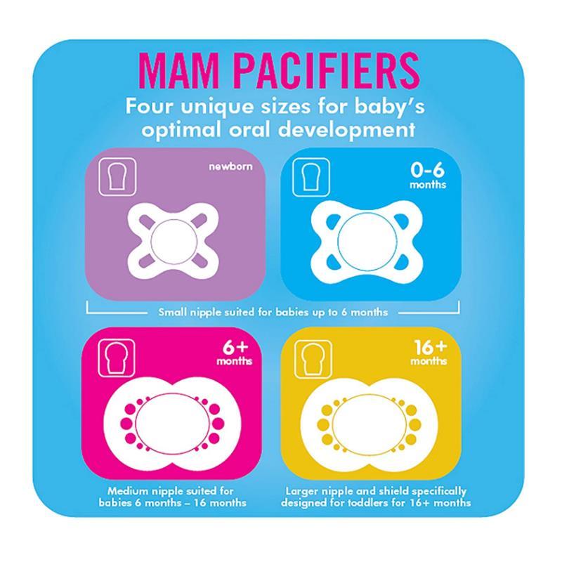Mam Night 6+ M Pacifiers, Colors May Vary, 2-Pack Image 8
