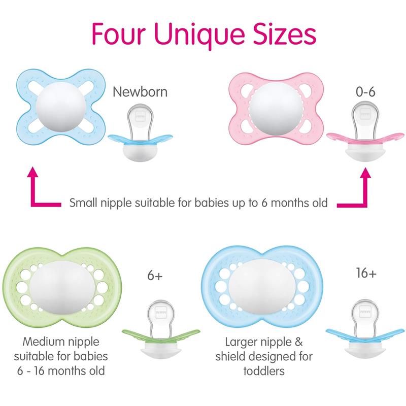 Mam - 2Pk Original Night Baby Pacifier, Glows in The Dark, Colors May Vary Image 3