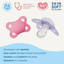 Mam - 2Pk Original Matte Baby Pacifiers Girl, 0/6M Image 2