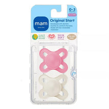 MAM Original Start Pacifier Matte Non-Deco Girl 2 Pack 0-3 Months Image 2