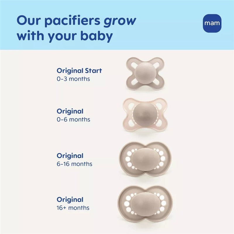 MAM Original Start Pacifier Matte Non-Deco Girl 2 Pack 0-3 Months Image 8