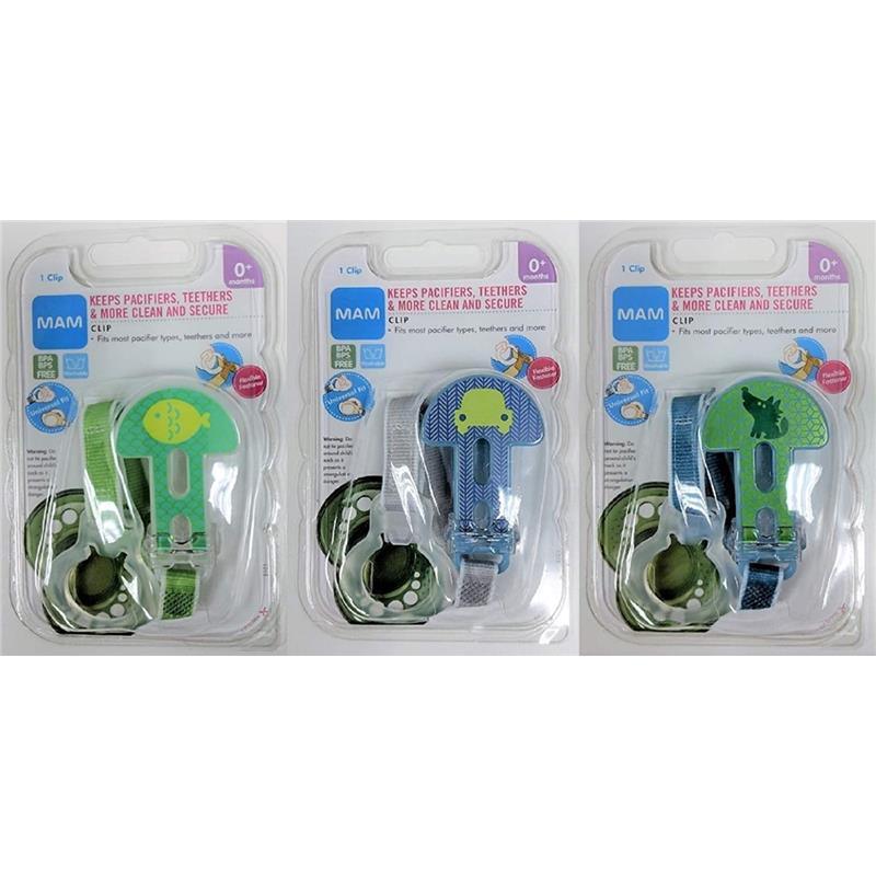 Mam Pacifier Clip 0M+, Colors May Vary, 1-Pack Image 1