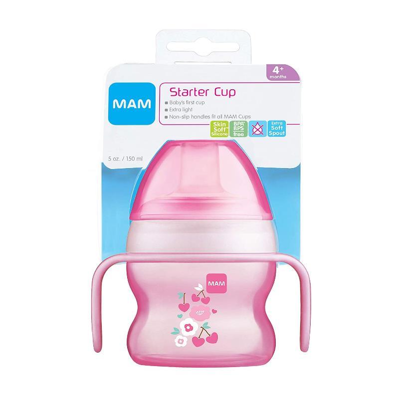MAM Starter Cup with Handles, Girl, 5 oz Image 3
