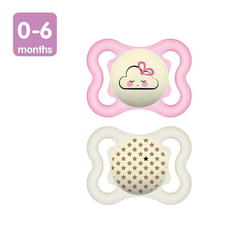 Mam - Supreme Night Pacifier 0-6 Months, Girl Image 2