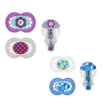 Mam - 3Pk Trends 2 Pacifiers & Clip 6M+ (Colors May Vary) Image 1