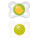 Mam Unisex Clear Pacifiers, 0-6M Image 1