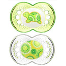Mam Neutral Turtle Clear Pacifiers, 6M+ Image 1
