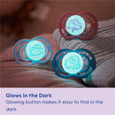 Mam - 2Pk Perfect Night Baby Pacifier Boy Glows in The Dark, 0/6M Image 2