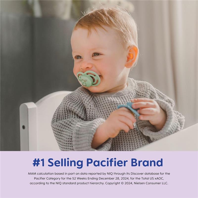 Mam - 2Pk Perfect Night Baby Pacifier Boy Glows in The Dark, 0/6M Image 7