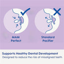 Mam - 2Pk Perfect Night Baby Pacifier Girl, 0/6M Image 5