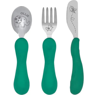 Marcus & Marcus - Game Anatomical Spoon Fork and Knife Elephant 3pcs Image 1