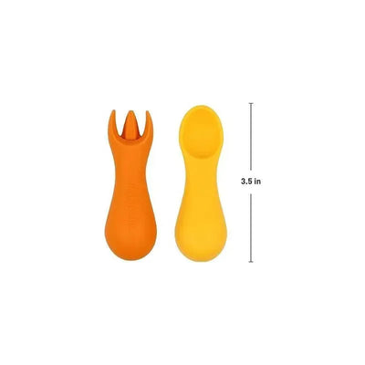 Marcus & Marcus - Silicone Palm Grasp Spoon & Fork Set, Lola Image 2