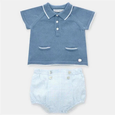 Martin Aranda- 2Pk Short Set Polo & Bloomer Noto, Blue Francia Image 1