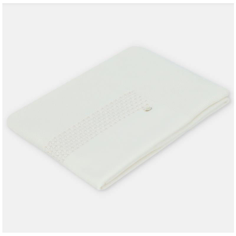 Martin Aranda - Baby Blanket Knit Albi One Size Blanco Roto Image 2