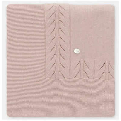 Martin Aranda - Baby Blanket Knit Lin 40'X40', Pastel Pink Image 1