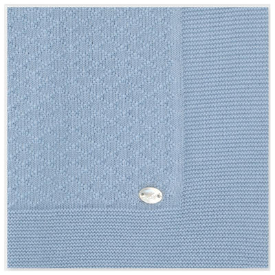 Martin Aranda - Baby Blanket Knit Montefioralle One Size Celeste Bebé Image 1