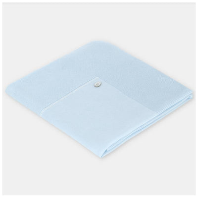 Martin Aranda Baby Blanket Knit Montreal One Size Pastel Blue Image 1