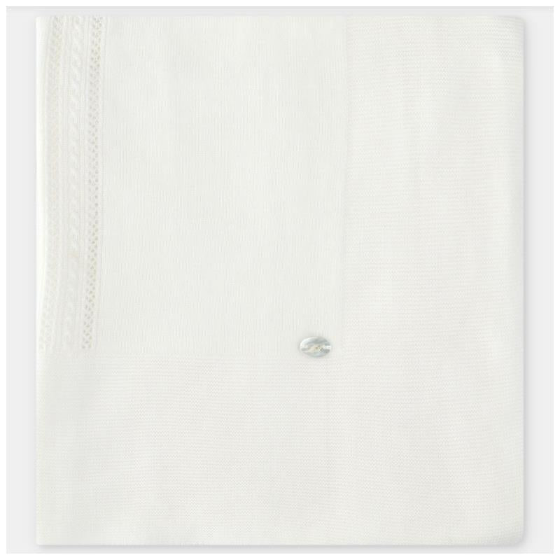 Martin Aranda Baby Blanket Knit Regina One Size White Image 2