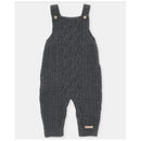 Martin Aranda - Baby Boy Separate Knit Short Overall Moutard, Light Grey Image 1