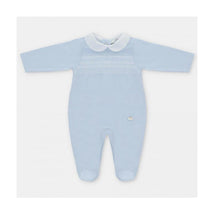 Martin Aranda - Baby Footie Interlock Smock, Celeste Bebé Image 1