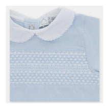 Martin Aranda - Baby Footie Interlock Smock, Celeste Bebé Image 2