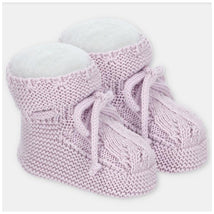 Martin Aranda Baby Girl Booties Knit Niagara, Lavender Image 1