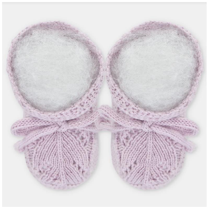 Martin Aranda Baby Girl Booties Knit Niagara, Lavender Image 2