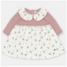 Martin Aranda - Baby Girl Draylon Knit/Woven Mix Dress Cardiff Dusty Rose Image 1
