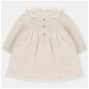 Martin Aranda - Baby Girl Draylon Knitted Dress Liverpool Beige Image 2