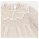 Martin Aranda - Baby Girl Draylon Knitted Dress Liverpool Beige Image 3