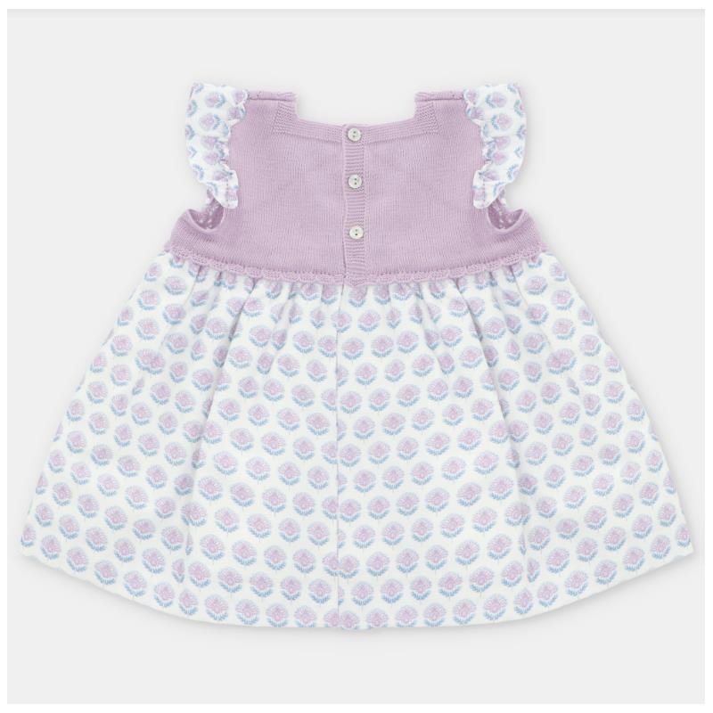 Martin Aranda - Baby Girl Dress Knit & Woven Fabric Fiesole, Lavanda Image 2