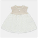 Martin Aranda - Baby Girl Dress Knit & Woven Fabric, Plumeti Volterra, Arena Image 1