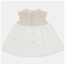 Martin Aranda - Baby Girl Dress Knit & Woven Fabric, Plumeti Volterra, Arena Image 2