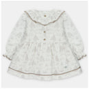 Martin Aranda - Baby Girl Dress Toile De Jouy Newport White & Beige Image 1