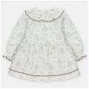 Martin Aranda - Baby Girl Dress Toile De Jouy Newport White & Beige Image 2