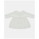 Martin Aranda - Baby Girl Knit Woven Mix Dress Tenerezza, Ivory Image 2