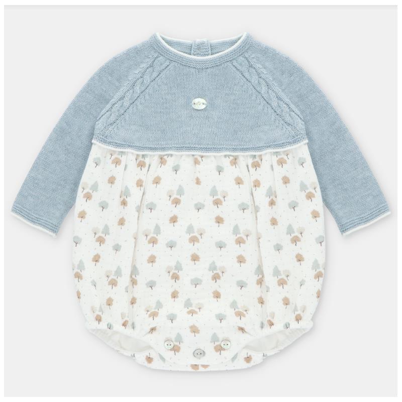 Martin Aranda - Baby Girl Knit & Woven Short Romper Sheffield  Image 1