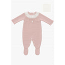 Martin Aranda - Baby Girl Long Romper Feet (All Knitwear) Bonsay, Pink Image 1