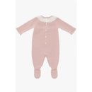 Martin Aranda - Baby Girl Long Romper Feet (All Knitwear) Bonsay, Pink Image 2