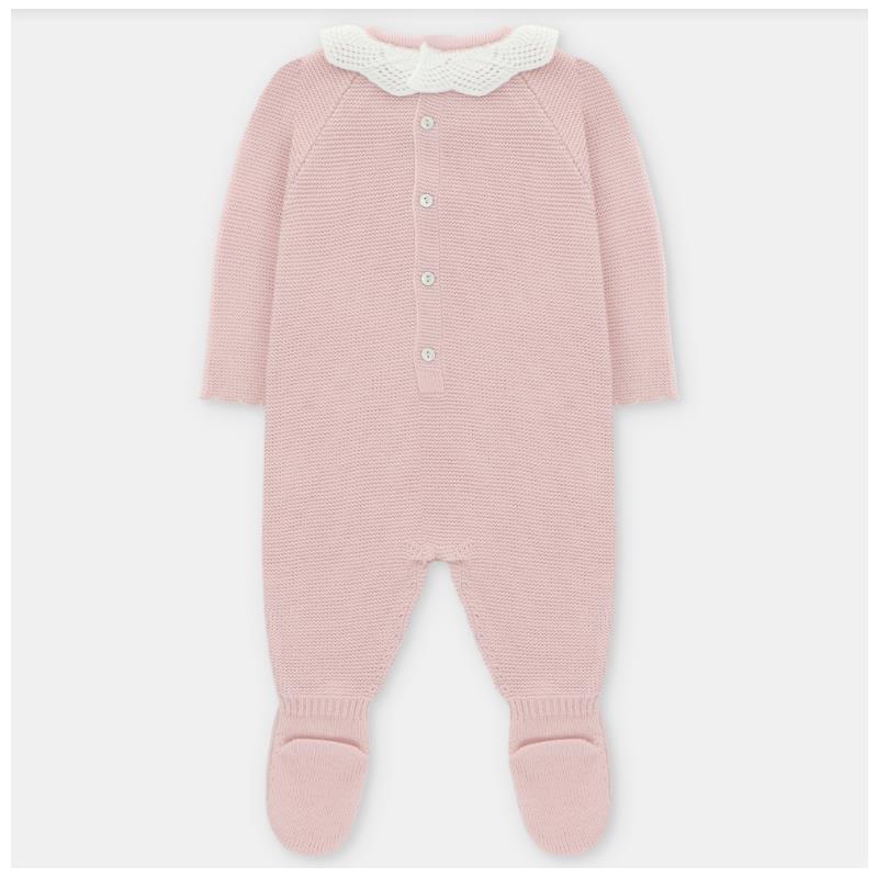 Martin Aranda - Baby Girl Long Romper With Feet Baby Pink Image 2