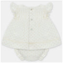 Martin Aranda - Baby Girl Set Dress & Bloomer Plumeti Volterra, Arena Image 2