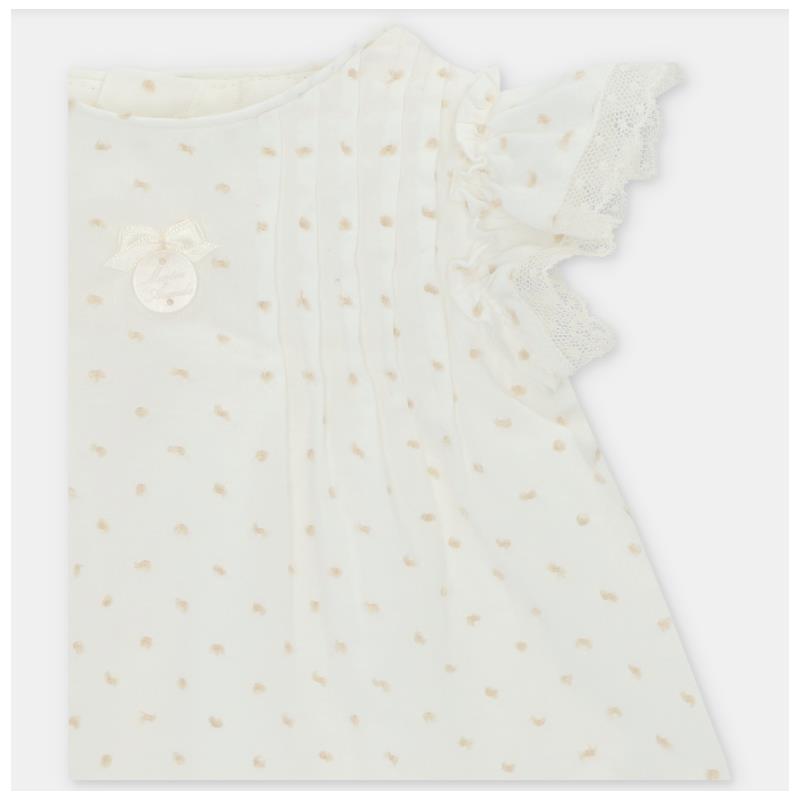 Martin Aranda - Baby Girl Set Dress & Bloomer Plumeti Volterra, Arena Image 3